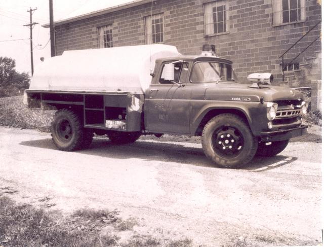 Tanker 66
1957 Ford. 250 gpm. In service 1959-1979